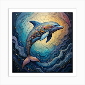 Dolphin Painting Art Print