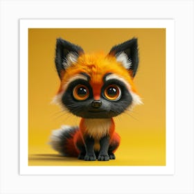 Cute Fox 100 Art Print