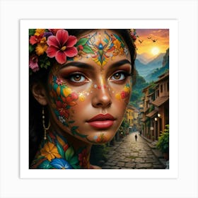 Mexican Girl 5 Art Print