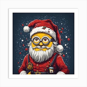 Minion Santa 3 Art Print