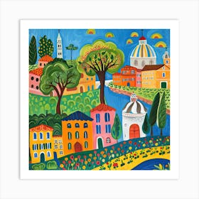 Kids Travel Illustration Rome 4 Art Print