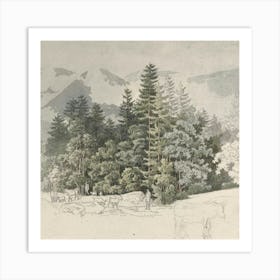 Mountain Scene Art Print