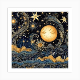 Starry Night 18 Art Print