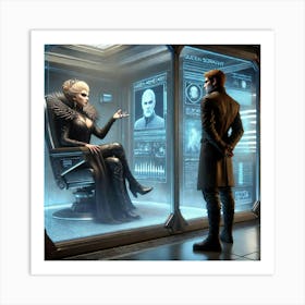 Sci Fi Queen Sorath Manipulates Ronan 1024x1024 Art Print