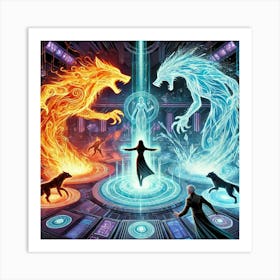 Episode 6 The Fire And The Ice Art Print