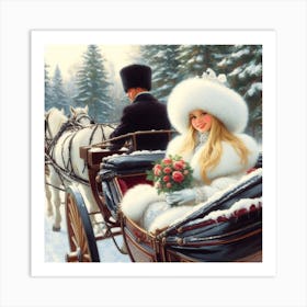 Carriage ride  Art Print