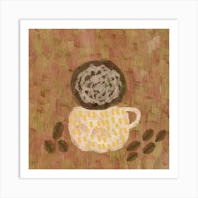 Deconstructed Coffee Cup Art Print