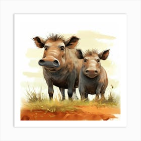 Warthogs Cartoon 2 Poster