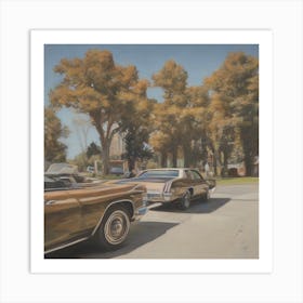 'Cars On The Street' Art Print