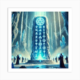 Glacielis Icebound Order Language Art Print