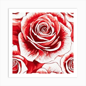 Red Roses 1 Art Print