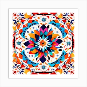 Abstract Flower Pattern Art Print