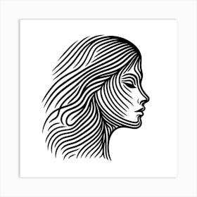 Face Of A Woman 1 Art Print