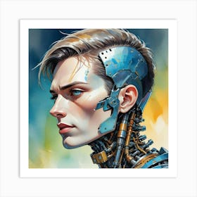 Sci-Fi Robot Art Print