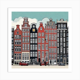 Amsterdam Cityscape Art Print