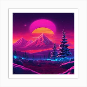 Pixel Art Art Print