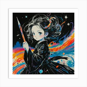 Kawaii Girl Art Print