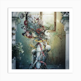 Life In Death Square Art Print
