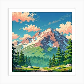 Mountain Landscape 16 Art Print