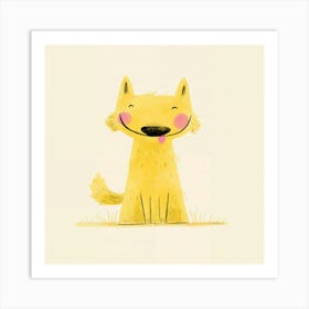 Happy Dog Art Print