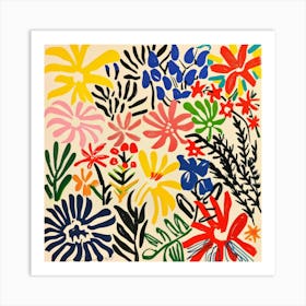 Flowers Painting Matisse Style 5 Art Print