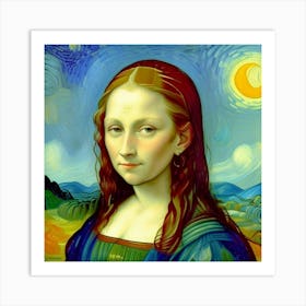 Rebirth of an Icon The Young Mona Lisa Art Print