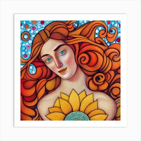 The Flaming June Likeness Art Print