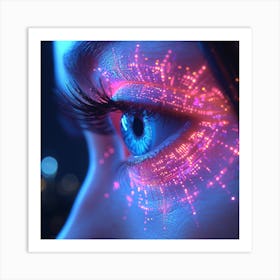 Futuristic Eye Art Print