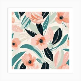 Soft Floraform Art Print