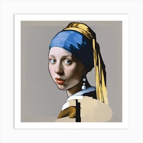 Girl With A Pearl Earring By Johannes Vermeer, 1 Art Print
