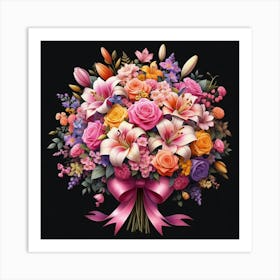 Bouquet Of Flowers 15 Art Print