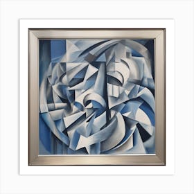 Blue Abstract Art Print