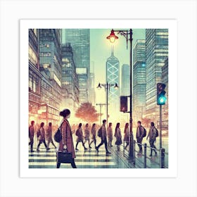 Hong Kong City 1 Art Print