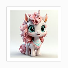 Little Unicorn 38 Art Print