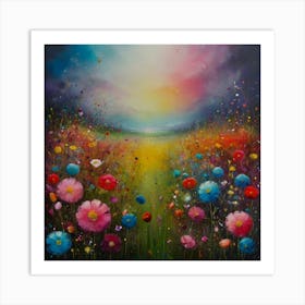 Default Pintura Con El Estilo De Yvonne Coomber Pinta Flores S 1 Art Print