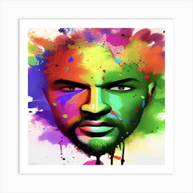 Man In Paint Art Print