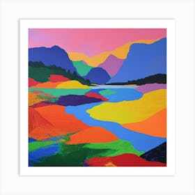 Colourful Abstract Nahuel Huapi National Park Argentina 4 Art Print