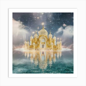 Golden Palace In The Sky Art Print