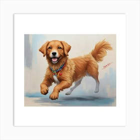 Golden Retriever Dog Art Print