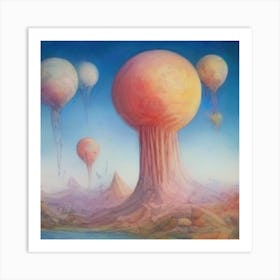 Balloons In The Sky Art Print