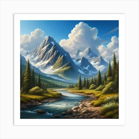 Mountain Stream 8 Art Print