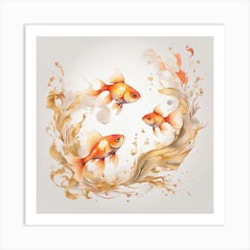 Gold Fish Art Print