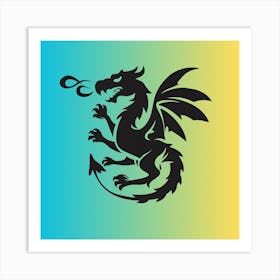 Dragon Logo Art Print