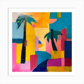 Abstract Travel Collection Cartagena Colombia 4 Art Print