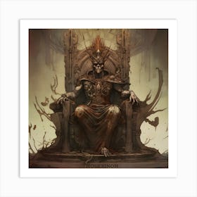 Monstrous Throne Art Print