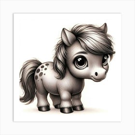 Creative Horse Beauty Illustration Nr 13 Art Print