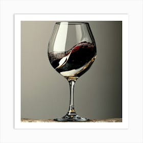 **"Silhouetted Sophistication: The Wine Glass in Negative Space"** Art Print