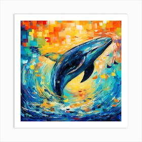 Dolphin Painting 4 Art Print