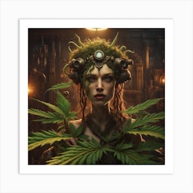 Psychedelic Girl Art Print