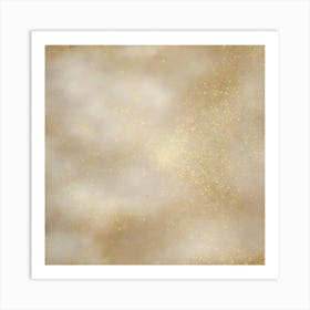 Gold Glitter Background Art Print